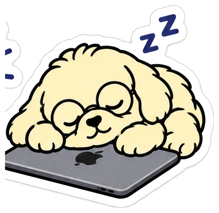 Coco dormido sobre un iPad