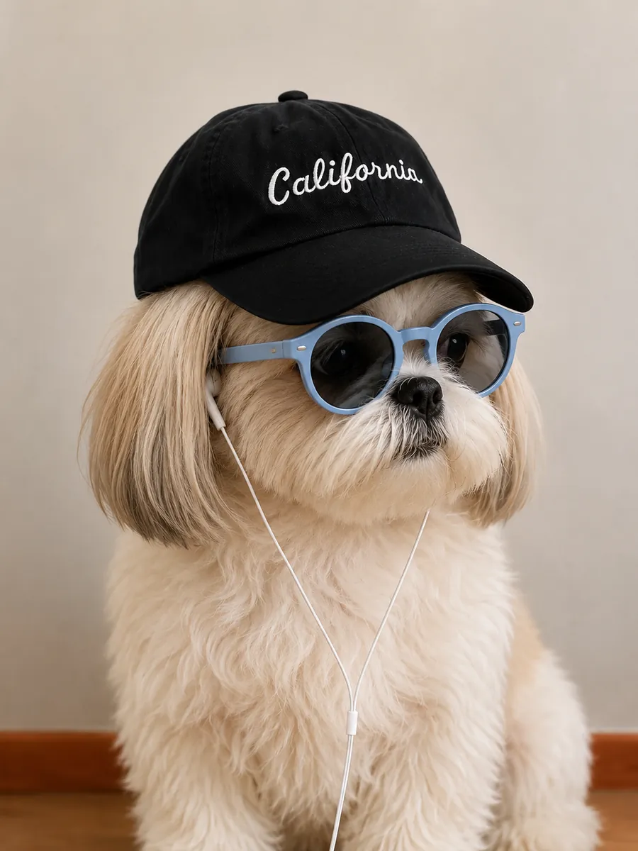 Coco, el shih tzu mascota de Melocotón Agencia