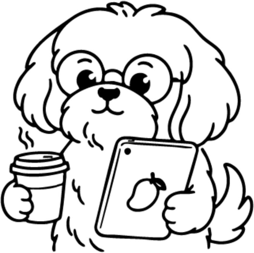 Coco, el shih tzu mascota de Melocotón Agencia