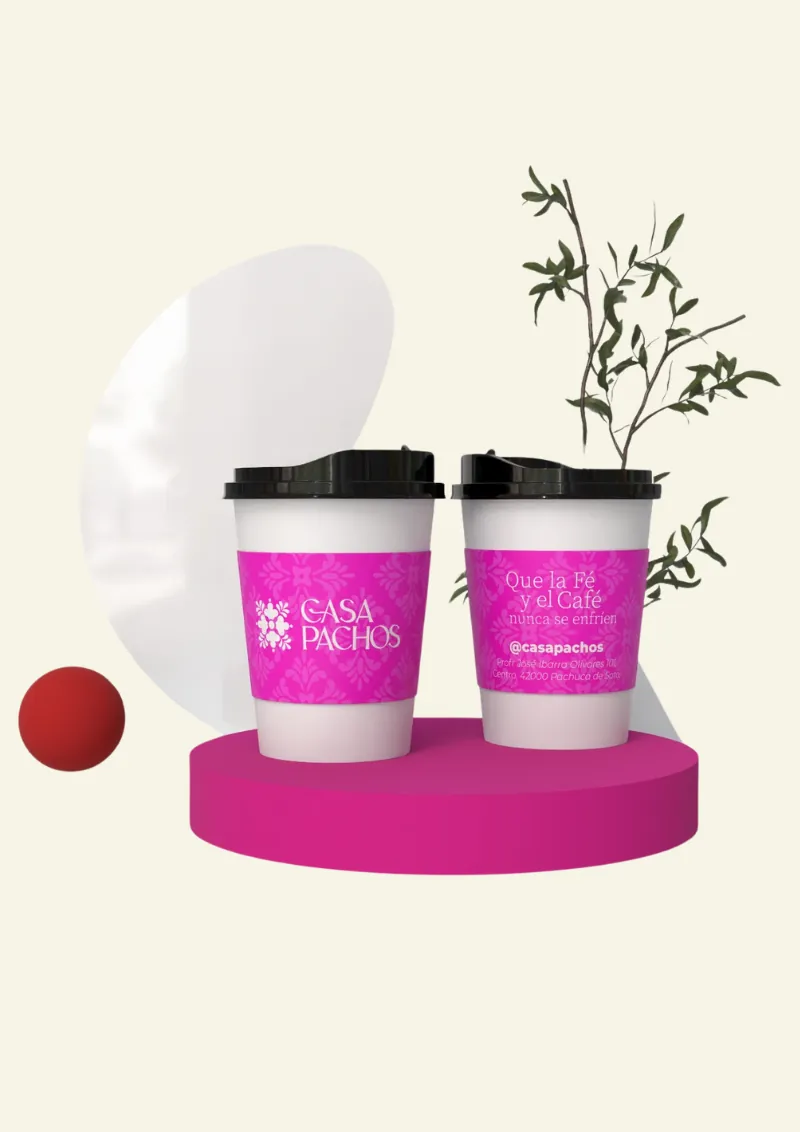 Branding y aplicaciones de marca para Casa Pachos, restaurante en Pachuca